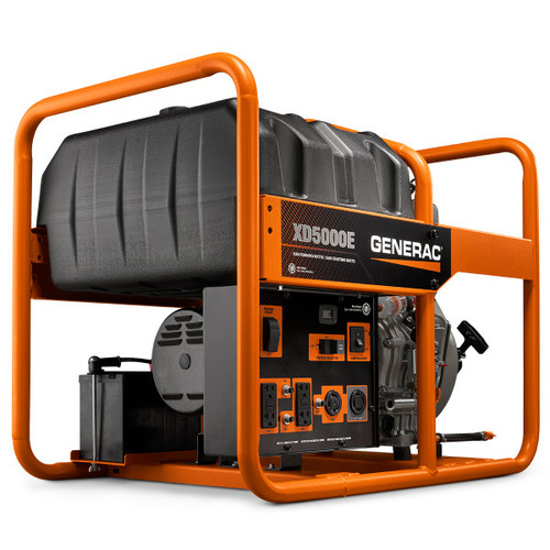 Generac 6864 XD5000E 5000W Electric Start Portable Diesel Generator (CARB Compliant)
